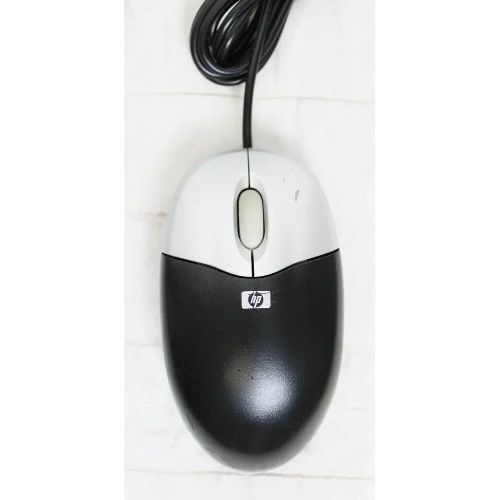 HP Full USB Wired Standard Keyboard & Optical Mouse Black SIlver Number Pad